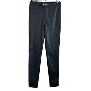 H&M Divided - Black Faux Leather Legging - Medium